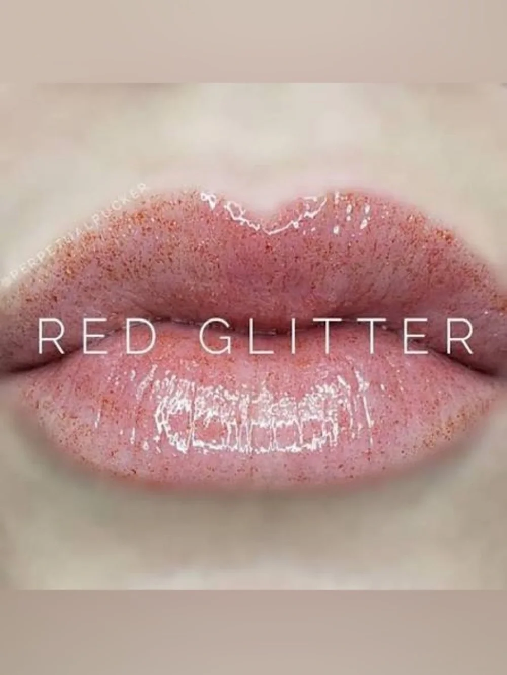 SeneGence Red Glitter Lip Gloss LipSense New and Sealed Full Size Shimmer Color